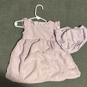 Adorable Carters Lavender Baby Dress with Bloomers